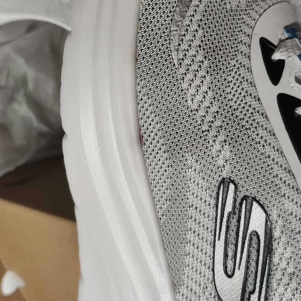 Skechers Light Gray and White Sneakers - Picture 9 of 10